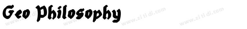 Geo Philosophy字体转换